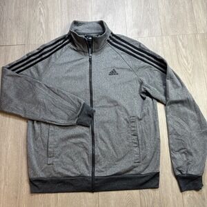 Adidas 3 Stripe Jacket Size Womens Medium Relaxed Fit  Warm-Up‎ Essentials Track